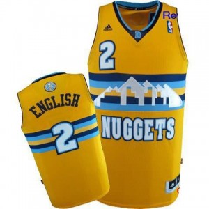 Canotte Rivoluzione 30 Alex English,Denver Nuggets Giallo