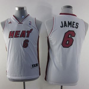 Canotte Bambini James,Miami Heats Bianco