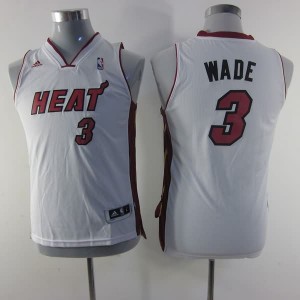 Canotte Bambini Wade,Miami Heats Bianco