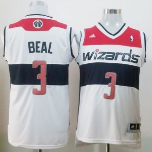 Canotte Rivoluzione 30 Beal,Washington Wizards Bianco