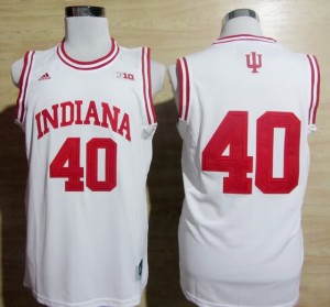 Canotte NCAA Cody Zeller,Indiana Bianco