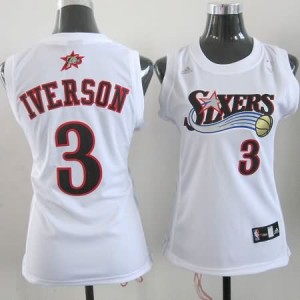 Canotte Donna Iverson,Philadelphia 76ers Bianco