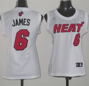 Canotte Donna James,Miami Heats Bianco