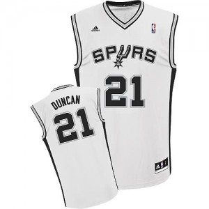 Canotte Rivoluzione 30 Duncan,San Antonio Spurs Bianco