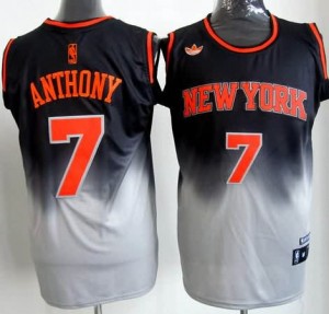 Canotte NBA Fadeaway Moda Anthony Nero Bianco