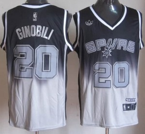 Canotte NBA Fadeaway Moda Ginobili Nero Bianco