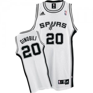 Canotte Ginobili,San Antonio Spurs Bianco