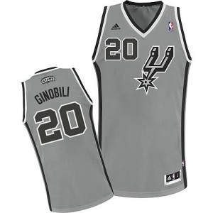 Canotte Rivoluzione 30 Ginobili,San Antonio Spurs Grigio