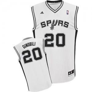 Canotte Rivoluzione 30 Ginobili,San Antonio Spurs Bianco