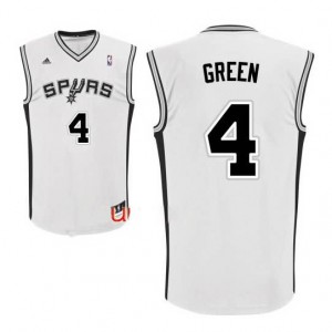 Canotte Rivoluzione 30 Green,San Antonio Spurs Bianco