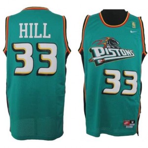 Canotte Hill,Detroit Pistons Verde