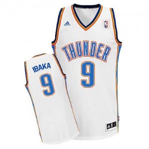 Canotte Rivoluzione 30 Ibaka,Oklahoma City Thunder Bianco