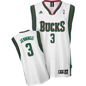 Canotte Rivoluzione 30 Jennings,Milwaukee Bucks Bianco