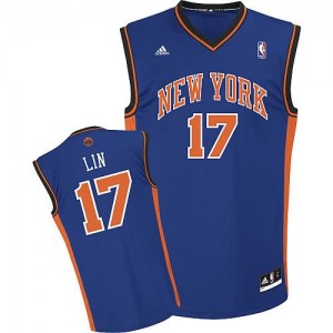Canotte Rivoluzione 30 Jeremy Lin,New York Knicks Blu