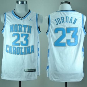 Canotte NCAA Jordanh,North Carolina Bianco