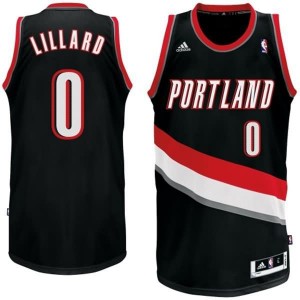 Canotte Rivoluzione 30 Lillard,Portland Trail Blazers Nero