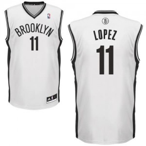 Canotte Rivoluzione 30 Lopez,Brooklyn Nets Bianco