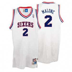 Canotte Malone,Philadelphia 76ers Bianco