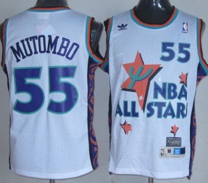 Canotte NBA Mutombo,All Star 1995 Bianco