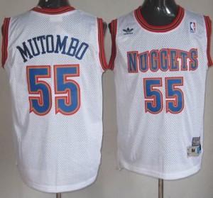 Canotte Mutombo,Denver Nuggets Bianco