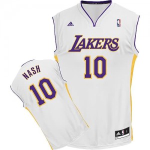 Canotte Rivoluzione 30 Nash,Los Angeles Lakers Bianco