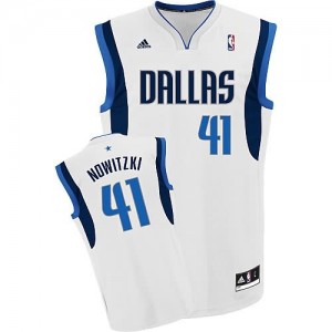 Canotte Rivoluzione 30 Nowitzki,Dallas Mavericks Bianco