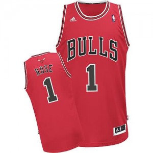 Canotte Rivoluzione 30 Rose,Chicago Bulls Rosso