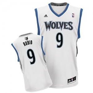 Canotte Rivoluzione 30 Rubio,Minnesota Timberwolves Bianco