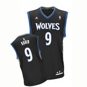 Canotte Rivoluzione 30 Rubio,Minnesota Timberwolves Nero