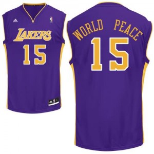 Canotte Rivoluzione 30 WorldPeace,Los Angeles Lakers Porpora