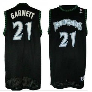 Canotte retro Garnett,Minnesota Timberwolves Nero