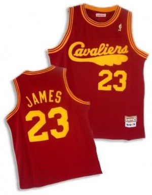 Canotte retro Lebron James,Cleveland Cavaliers Rosso