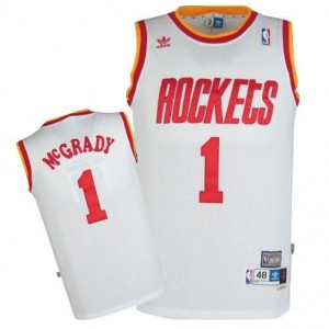 Canotte retro McGrady,Houston Rockets Bianco