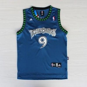 Canotte retro Rubio,Minnesota Timberwolves Blu