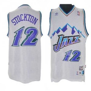 Canotte retro Stockton,Utah Jazz Bianco