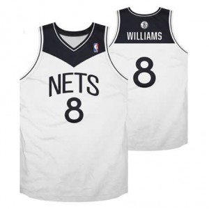 Canotte Rivoluzione 30 retro Williams,Brooklyn Nets Bianco