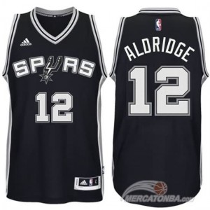 Canotte Aldridge,San Antonio Spurs Nero