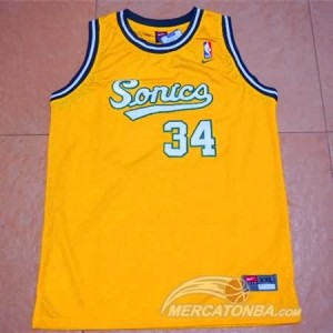 Canotte Allen,Seattle Sonics Giallo