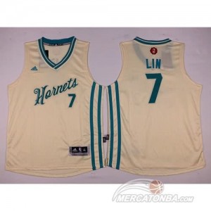 Canotte Bambini Lin,New Orleans Hornets Bianco