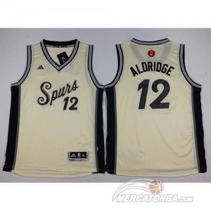 Canotte Bambini Aldridge,San Antonio Spurs Bianco