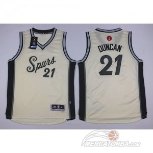 Canotte Bambini Duncan,San Antonio Spurs Bianco