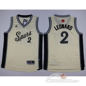 Canotte Bambini Leonard,San Antonio Spurs Bianco