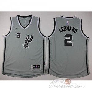 Canotte Bambini Leonard,San Antonio Spurs Grigio