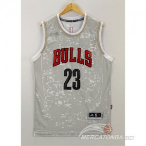 Canotte NBA Luces Bulls Jordan Grigio