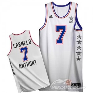 Canotte NBA Carmelo,All Star 2015 Bianco