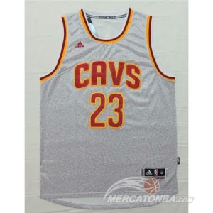 Canotte NBA Moda Cavaliers James Grigio