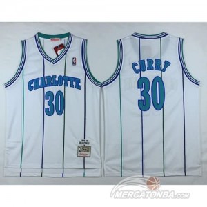 Canotte Charlotte Curry,New Orleans Hornets Bianco