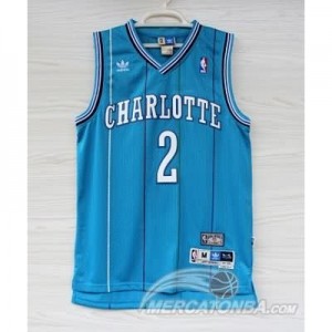 Canotte Retro Charlotte Johnson,New Orleans Hornets Blu