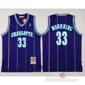 Canotte Charlotte Mourning,New Orleans Hornets Porpora