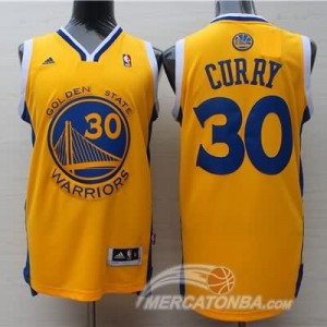 Canotte Rivoluzione 30 Curry,Golden State Warriors Giallo